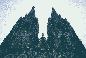 Köln, Dom, Türme;
Klick: Bild 259kB: Köln, Dom, Türme