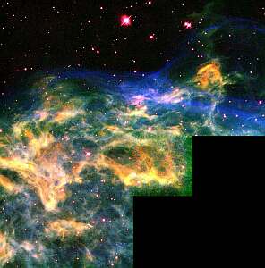 Der superheiße Stern WR136 in unserer Milchstraße zerreißt seine Umgebung