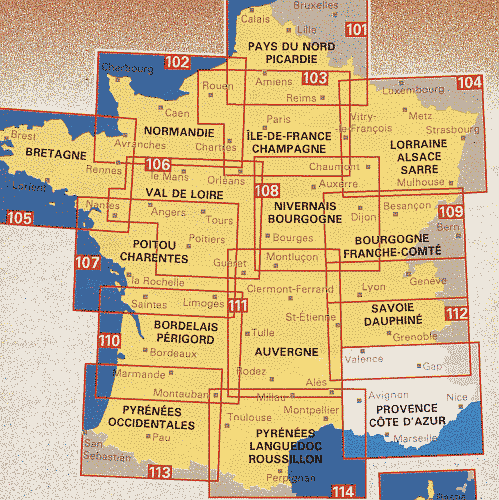 Lageübersichtskarte Frankreich Alpen Süd