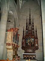 Klick: Neugotischer Seitenaltar (Ölbergaltar 1871) und Marienorgel 1761, 12 Register
276kB