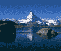Klick: Bild 218kB: Eines Oktobermorgens 1995 am Stellisee