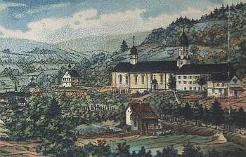 Gemälde der Wallfahrtskirche von ca. 1800;
Bild aus dem Kunstführer