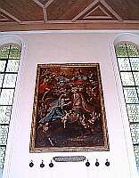 Klick: Villinger Votivbild von J. G. Glückher (Rottweil) mit den Kanonenkugeln
auf der rechten Seite 178kB