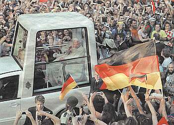 in der Kölner Innenstadt (Foto aus dem ,,Konradsblatt) 