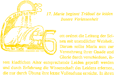 Grafik aus dem vorigen Band:
Maria leidet Trübsal im Tempel