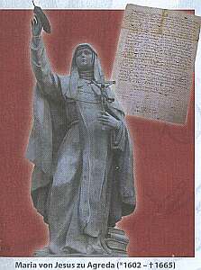 Statue der Maria von Agreda; Standort unbekannt