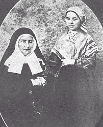 Bernadette mit der Oberin des Hospizes von Lourdes;
Foto aus dem zweiten Buch